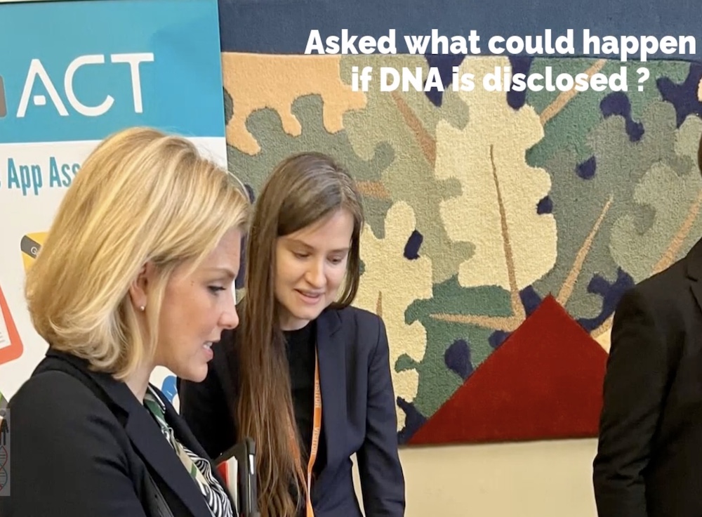 Undisclosed DNA tech in Parliament for ACT Drop-In Session